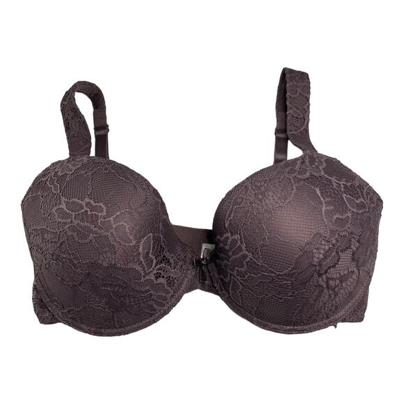 Delta Burke 38DD Bra Underwire Purple Full Coverage Wide Strap Style 8411-16 - Picture 1 of 5